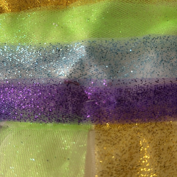 Halloween | Rainbow Tulle Dress | hand sewn rainbow | little girls size 5 - Picture 5 of 7